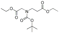 3-(叔丁氧基羰基 - 乙氧基羰基甲基 - 氨基) - 丙酸乙酯, 146256-97-5, 结构式