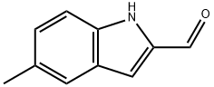 5-甲基-1H-吲哚-2-甲醛 结构式