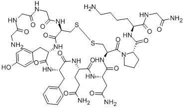 Terlipressin acetate Struktur