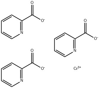 ピコリン酸 クロム(ＩＩＩ) 化学構造式