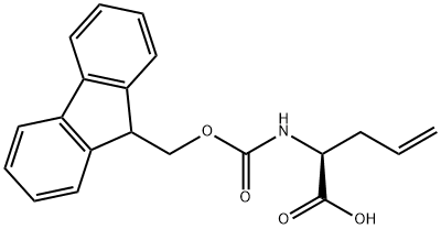 Fmoc-L-烯丙基甘氨酸 结构式