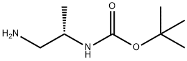 ((S)-1-氨基丙-2-基)氨基甲酸叔丁酯 结构式