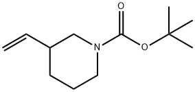 3-Vinyl-piperidine-1-carboxylic acid tert-butyl ester Structure