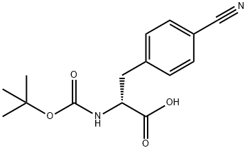 Boc-D-4-氰基苯丙氨酸, 146727-62-0, 结构式