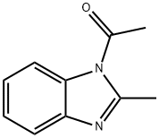 1-乙酰基-2-甲基苯并咪唑 结构式