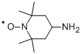4-アミノ-2,2,6,6-テトラメチルピペリジン1-オキシル フリーラジカル 化学構造式