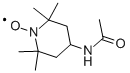 4-乙酰氨-2,2,6,6-四甲基哌啶-1-氧, 14691-89-5, 结构式
