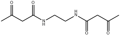 N,N'-(1,2-エタンジイル)ビス(3-オキソブタンアミド) 化学構造式