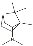 rel-(1R*,4α*)-N,N,1,7,7-ペンタメチルビシクロ[2.2.1]ヘプタン-2β*-アミン 化学構造式