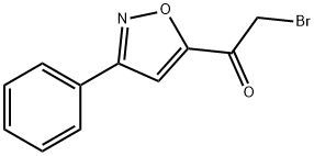 2-溴-1-(3-苯基异恶唑)乙基-1-酮, 14731-14-7, 结构式