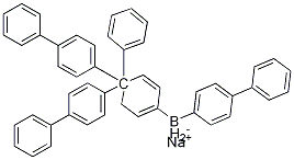 Borate(1-), tetrakis([1,1'-biphenyl]-4-yl)-, sodiuM(1:1) Structure