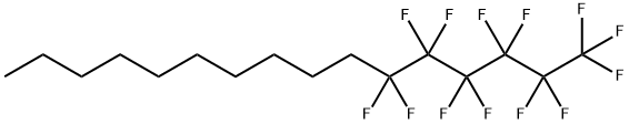 1-(パーフルオロ-N-ヘキシル)デカン 化学構造式