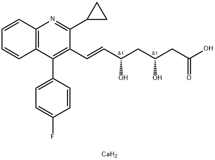 匹伐他汀钙, 147526-32-7, 结构式