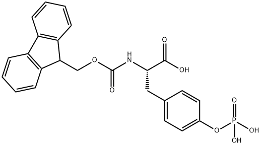 Fmoc-O-磷酸基-L-酪氨酸 结构式