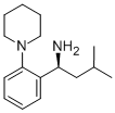 (S)-3-メチル-1-(2-ピペリジン-1-イルフェニル)ブチルアミン 化学構造式