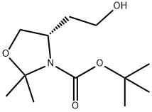 (S)-TERT-BUTYL 4-(2-HYDROXYETHYL)-2,2-DIMETHYLOXAZOLIDINE-3-CARBOXYLATE Struktur