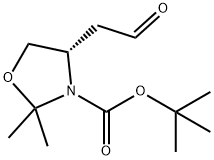 (S)-TERT-BUTYL 2,2-DIMETHYL-4-(2-OXOETHYL)OXAZOLIDINE-3-CARBOXYLATE Structure