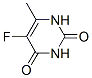 2,4(1H,3H)-Pyrimidinedione, 5-fluoro-6-methyl- (9CI) Struktur