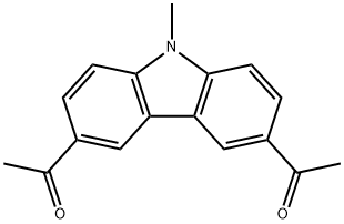 9-甲基-3,6-二乙酰基咔唑, 1483-98-3, 结构式
