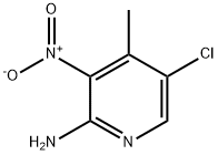 2-氨基-5-氯-4-甲基-3-硝基吡啶 结构式