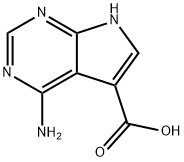 4-氨基-7H-吡咯并[2,3-D]嘧啶-5-羧酸, 1488-48-8, 结构式