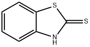 2-巯基苯并噻唑, 149-30-4, 结构式
