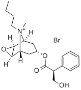 丁溴酸东莨菪碱 结构式