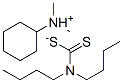 cyclohexyldimethylammonium dibutyldithiocarbamate Structure