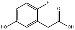 2-Fluoro-5-hydroxyphenylacetic acid Structure