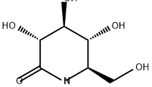 5-amino-5-deoxygluconic acid delta-lactam Structure