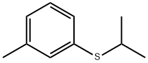 Sulfide, isopropyl m-tolyl Structure