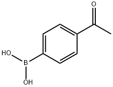 4-アセチルフェニルボロン酸 化学構造式