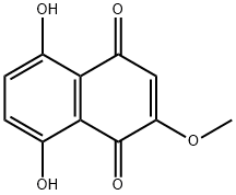 2-Methoxy-5,8-dihydroxynaphthalene-1,4-dione Structure