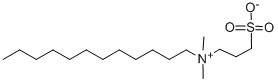 3-(N,N-二甲基十二烷基铵)丙烷磺酸盐, 14933-08-5, 结构式