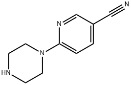 6-(哌嗪)吡啶-3-甲腈, 149554-29-0, 结构式