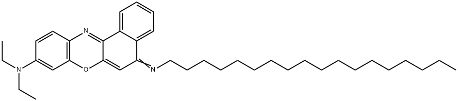 9-(DIETHYLAMINO)-5-[(2-OCTYLDECYL)IMINO]BENZO[A]PHENOXAZINE Structure