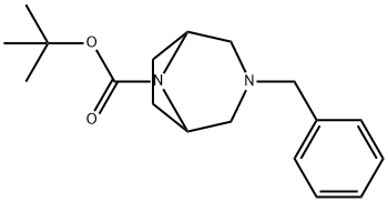 3-苄基-8-(叔丁氧基羰基)-3,8-二氮杂双环[3.2.1]-辛烷, 149771-43-7, 结构式