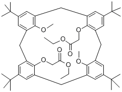 O(1),O(3)-双(乙酸基甲基)-O(2),O(4)-二甲基对叔丁基杯芳烃, 149775-71-3, 结构式