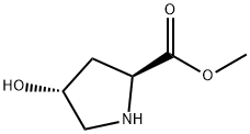 METHYL (2S,4R)-4-HYDROXYPYRROLIDINE-2-CARBOXYLATE, 1499-56-5, 结构式