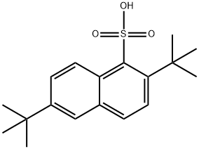 2,6-di-tert-butylnaphthalene-1-sulphonic acid Struktur