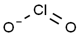 亚氯酸离子, 14998-27-7, 结构式
