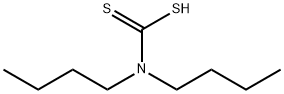 N,N-二丁基氨基二硫代甲酸, 150-11-8, 结构式