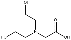 N,N-Bis(2-hydroxyethyl)glycine Struktur