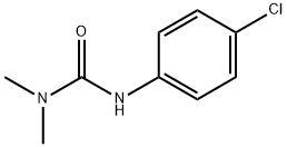 3-(4-クロロフェニル)-1,1-ジメチル尿素 化学構造式