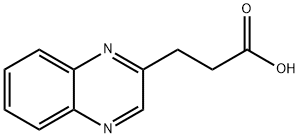 3-キノキサリン-2-イルプロパン酸 化学構造式