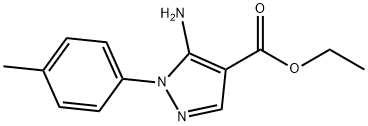 5-氨基-1-(4-甲基苯基)-1H-吡唑-4-羧酸乙酯, 15001-11-3, 结构式