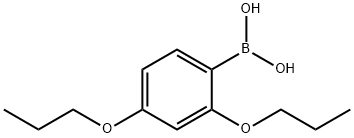 2,4-二丙氧基苯硼酸 结构式