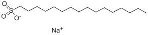 1-ヘキサデカンスルホン酸ナトリウム 化学構造式