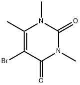 5-ブロモ-1,3,6-トリメチル-2,4(1H,3H)-ピリミジンジオン 化学構造式