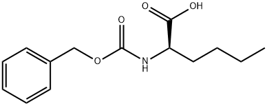 N-苄氧羰基-D-己氨酸 结构式